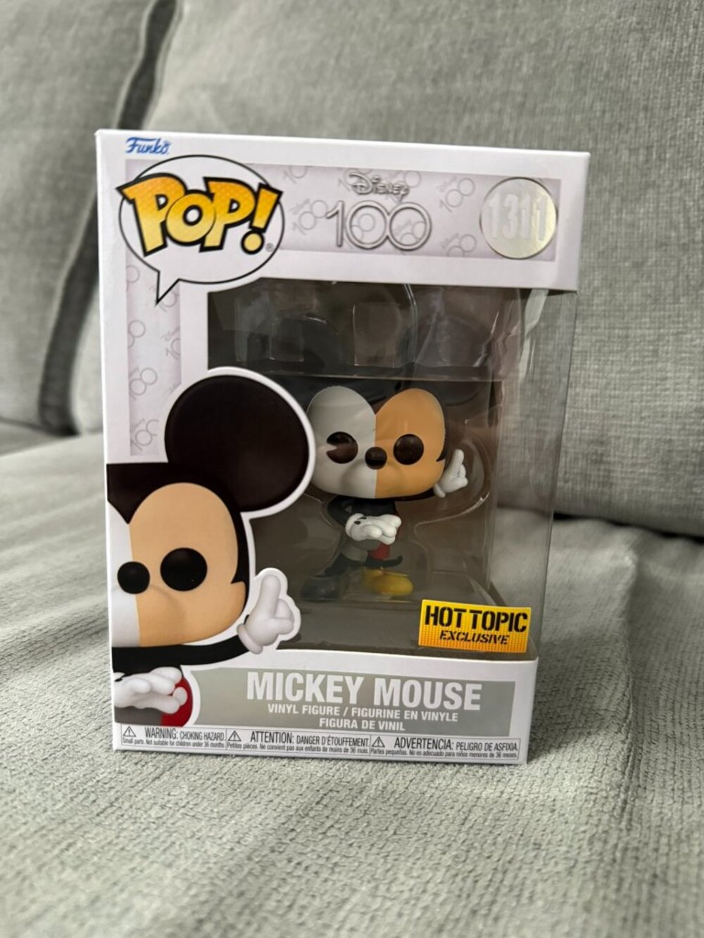 Funko Pop - Disney 100 #1311 Mickey Mouse - Hot Topic Exclusive
